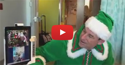 Santa Visits Kids via Vidyo Telehealth